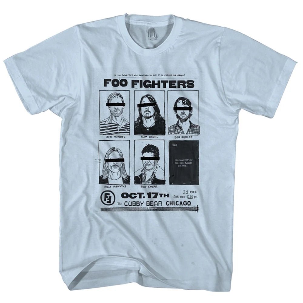 【予約商品】 FOO FIGHTERS フーファイターズ (10月 来日 ) - Chicago Concert poster / 復刻版 / Tシャツ / メンズ - PGS